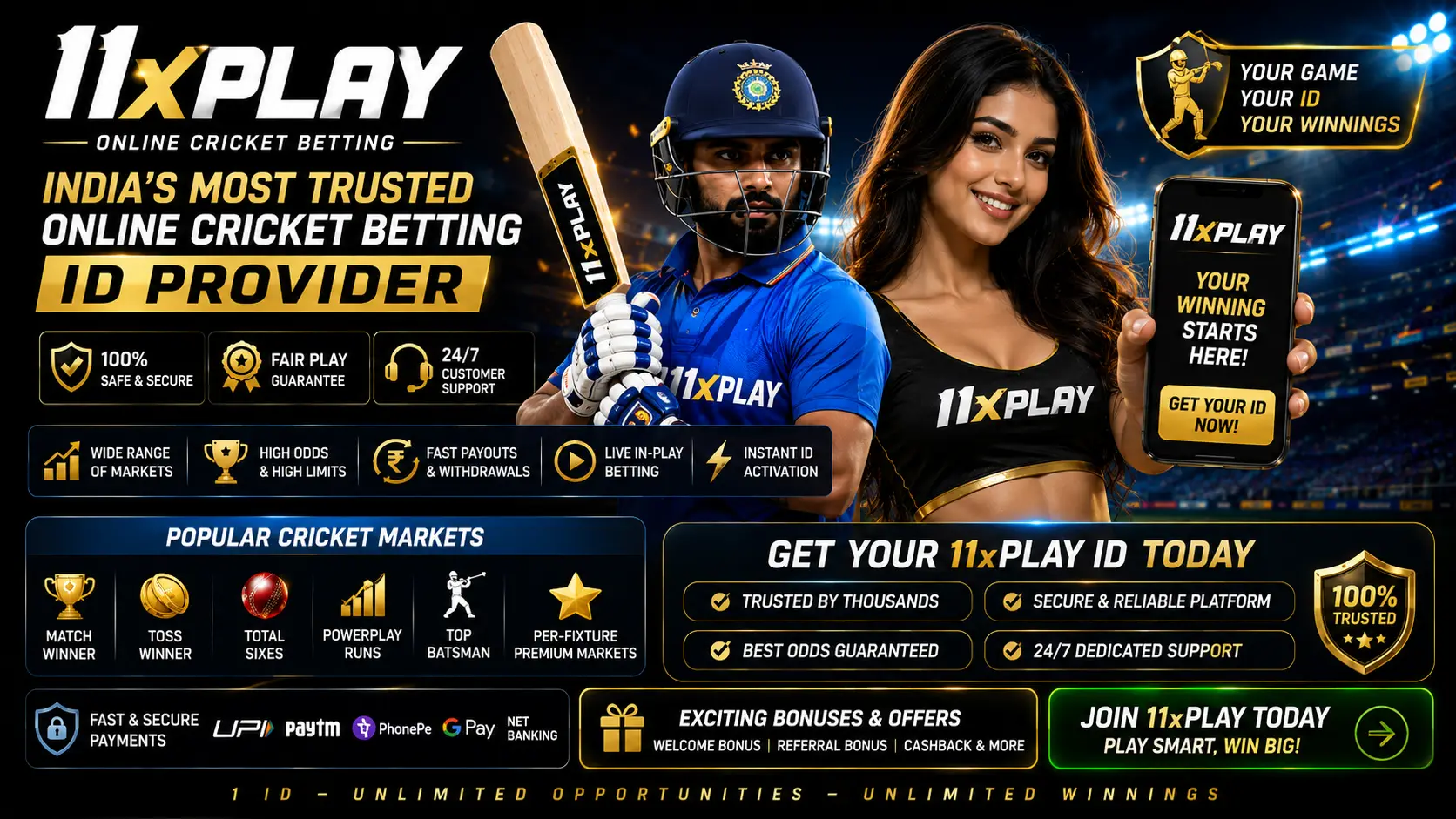 11xPlay ID – India's Most Trusted Online Cricket Betting ID Provider