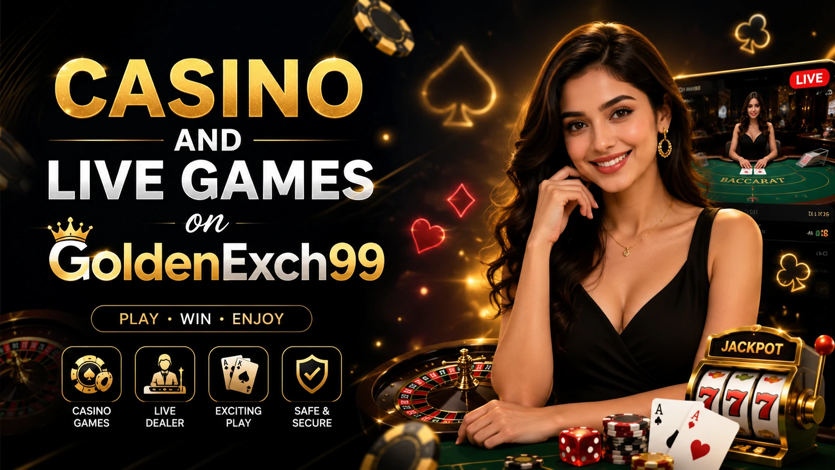 Casino and Live Games on GoldenExch99