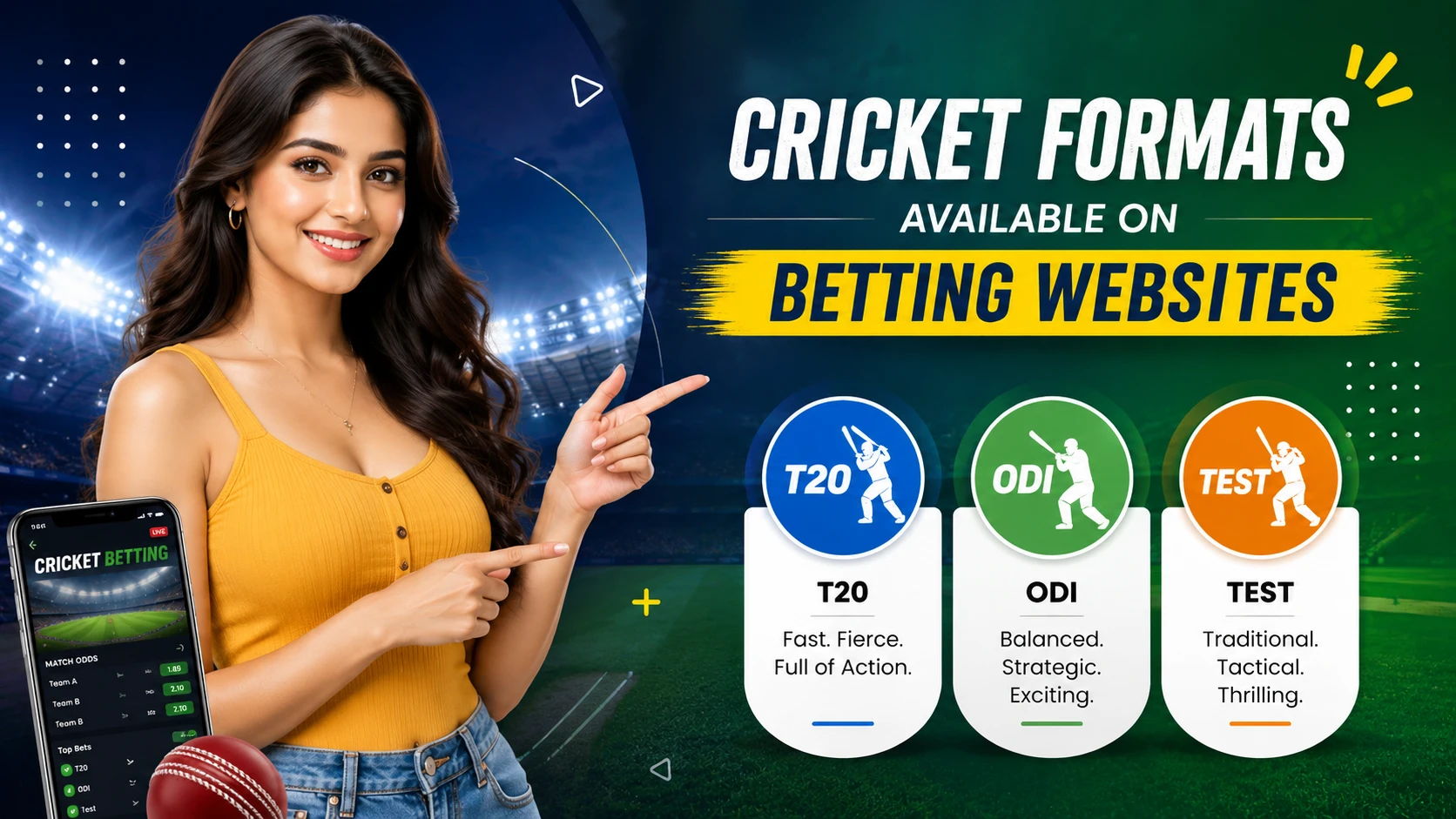 Cricket Formats Available on Betting Websites