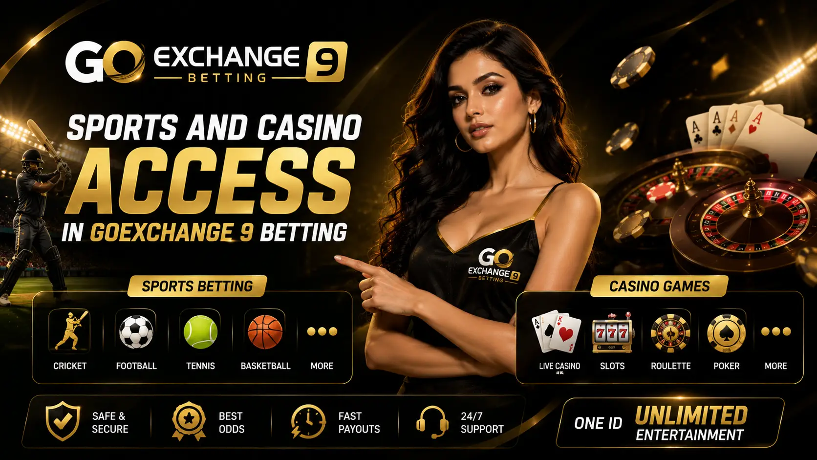 Sports and Casino Access in Goexchange 9 Betting