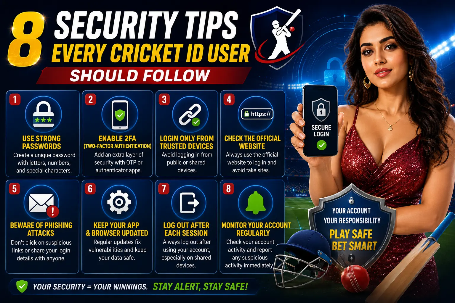 8 Security Tips Every Cricket ID User Should Follow