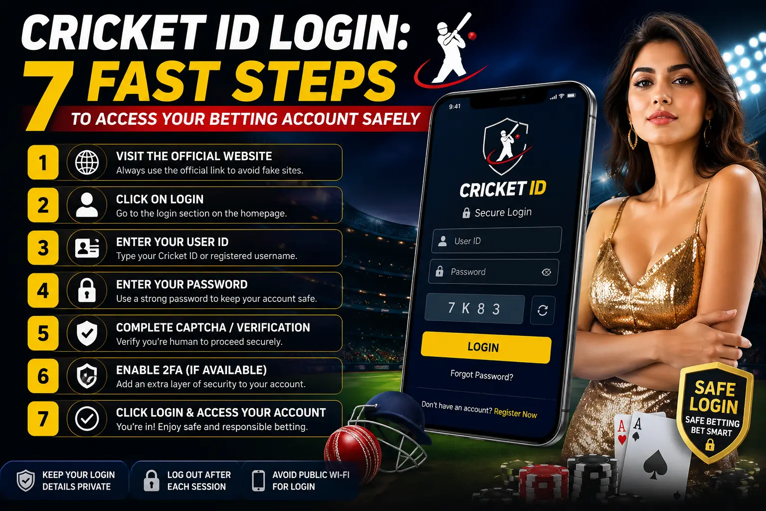 Cricket ID Login: 7 Fast Steps to Access Your Betting Account Safely