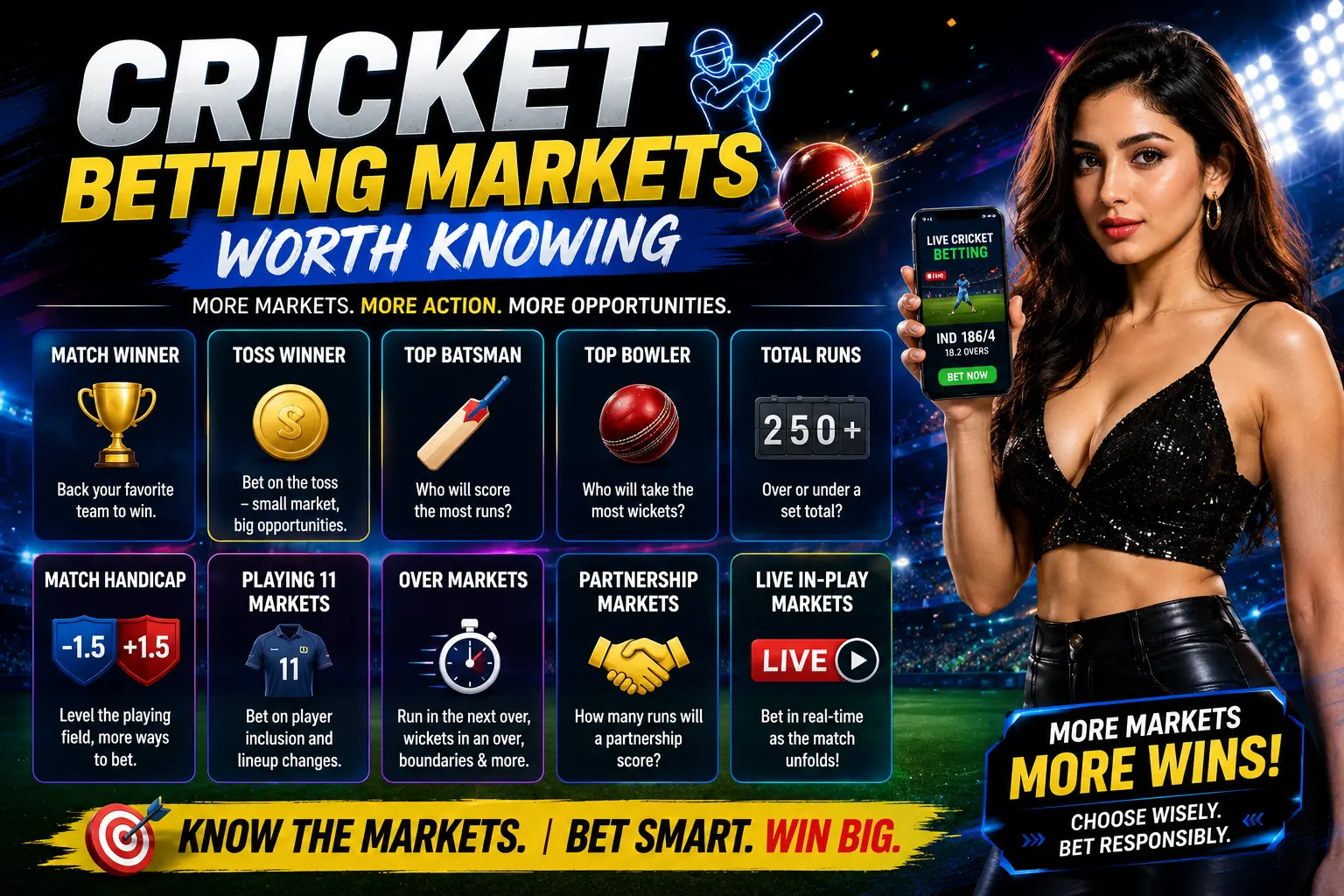 Cricket betting markets worth knowing
