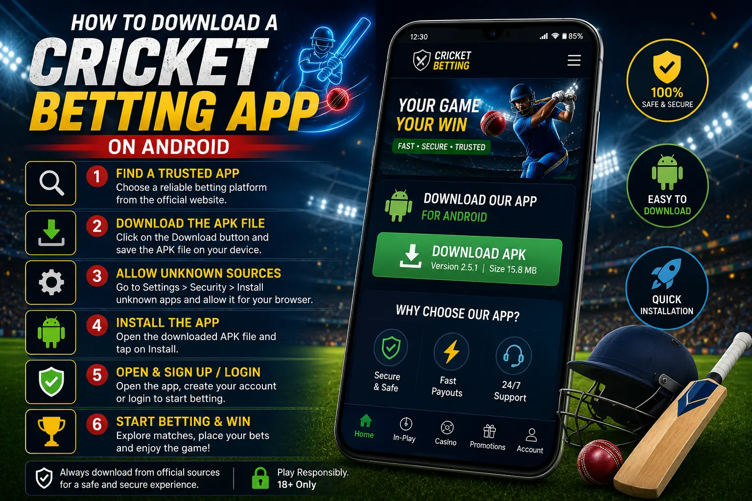 How to download a cricket betting app on Android