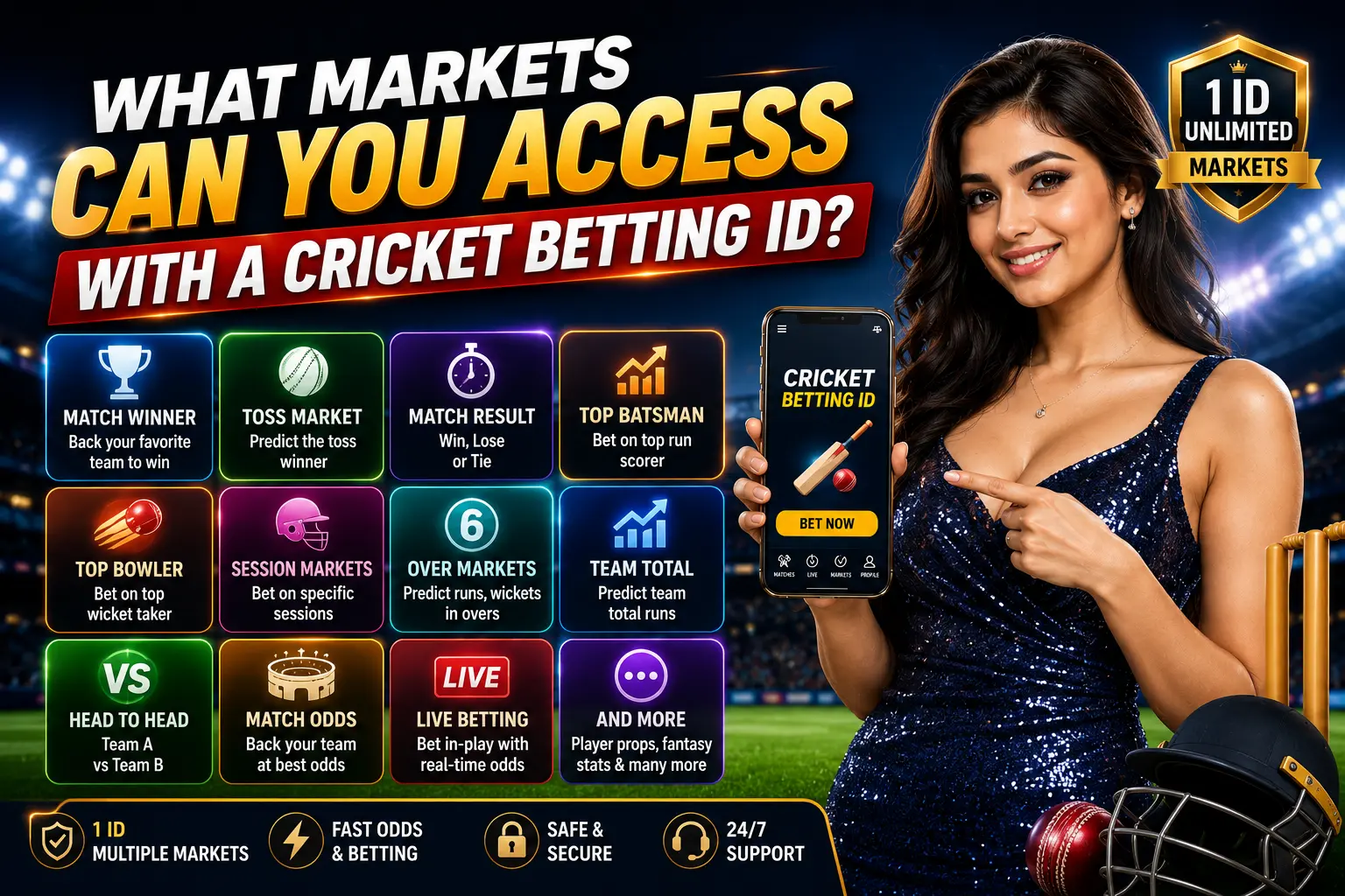 What Markets Can You Access With a Cricket Betting ID?