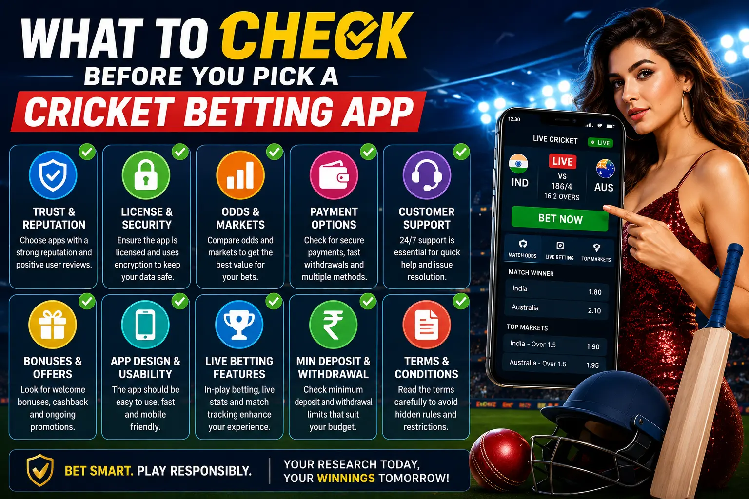 What to Check Before You Pick a Cricket Betting App